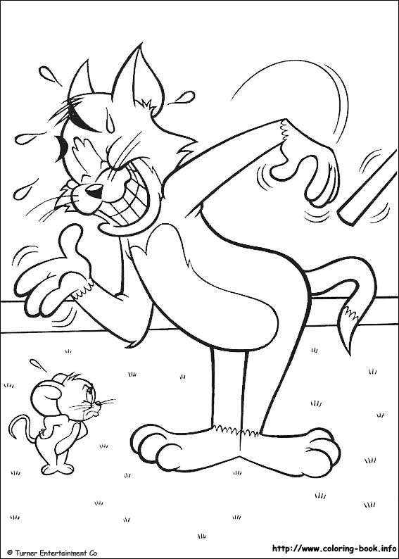 Tom and Jerry coloring picture